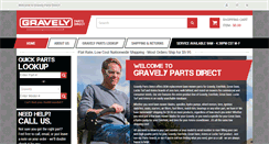Desktop Screenshot of gravelypartsdirect.com