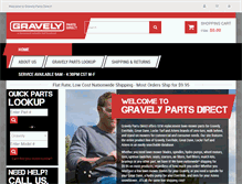 Tablet Screenshot of gravelypartsdirect.com